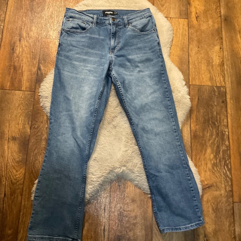 RSQ Straight Denim Jeans Size 30 Medium Blue Mens